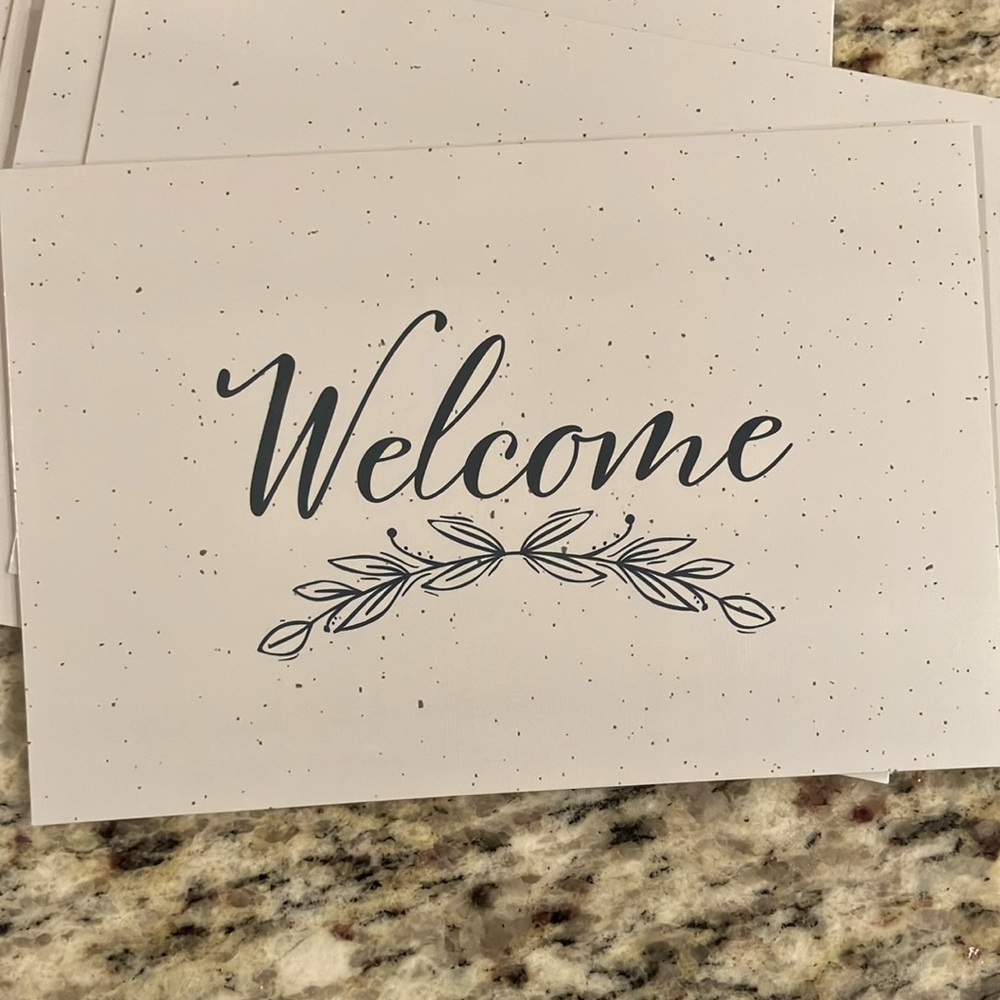 Assorted Welcome Cards and Envelopes Set of 48 Business Stationary Minimalist - Picture 3 of 7